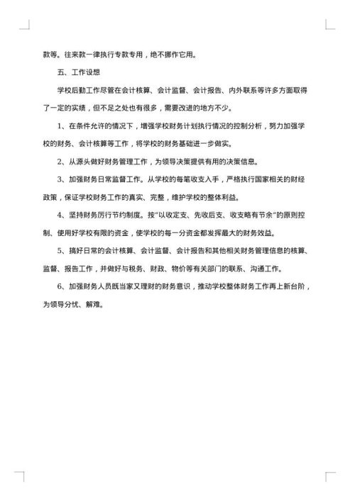 会计年度个人总结