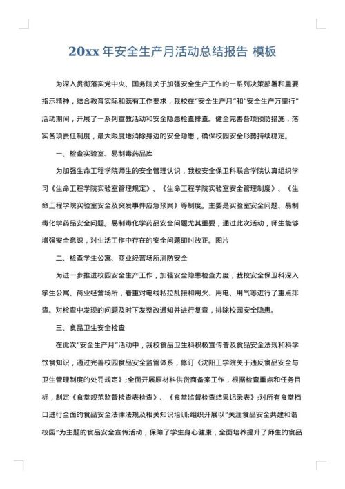 2025年安全生产月活动总结报告