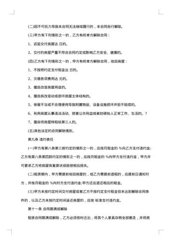 房屋租赁合同热门