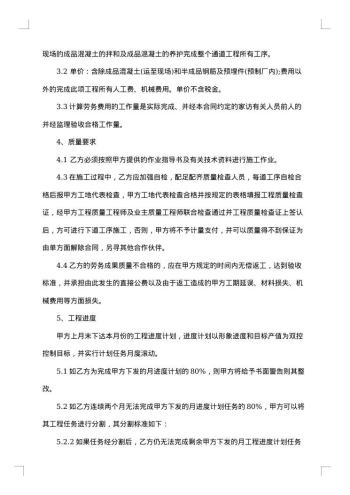 项目劳务合同