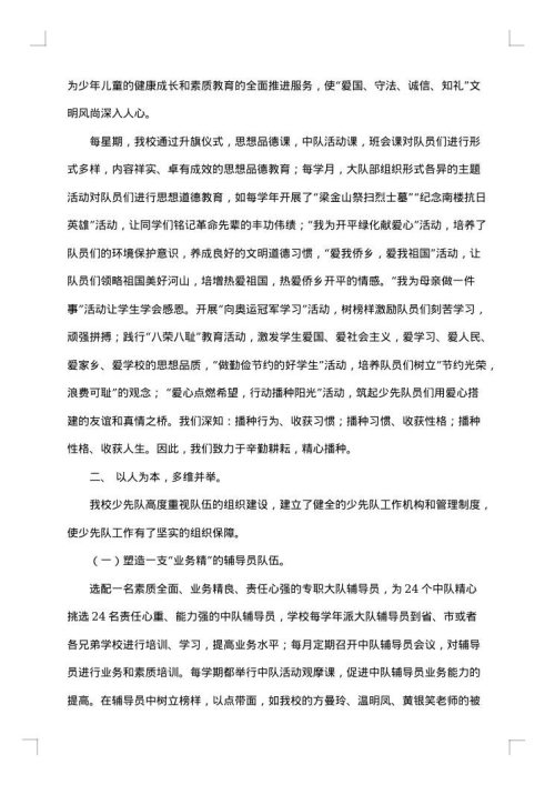 2025年少先队大队工作总结