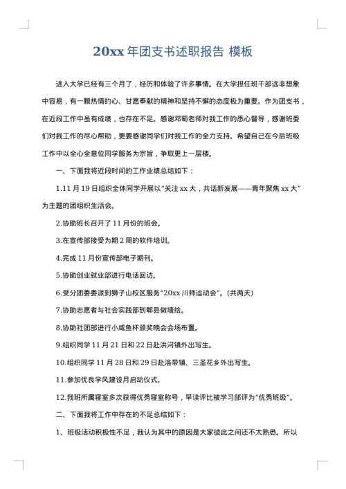 2025年团支书述职报告