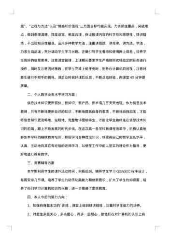 信息技术教师总结
