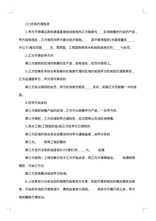 2025年正规的销售代理合同