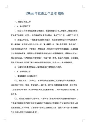 2025年党委工作总结