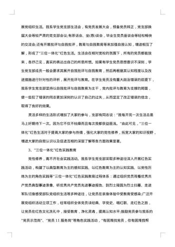 20xx年学生党支部工作总结范文