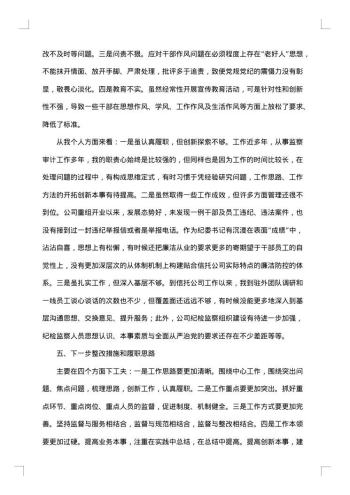 述责述廉报告