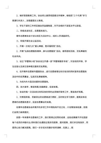 青年志愿者协会个人总结