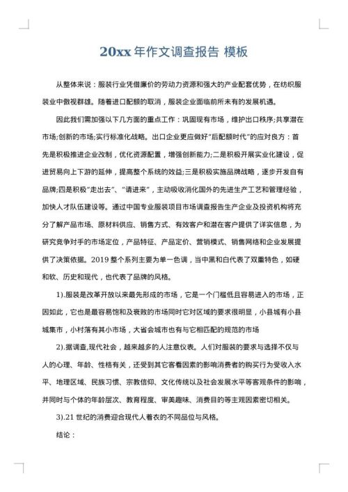 2025年作文调查报告