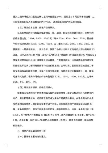 房地产的调查报告
