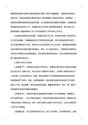 银行挂职锻炼个人工作总结