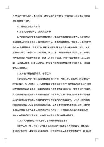 党支部工作总结