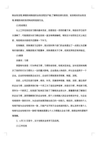 员工试用期总结