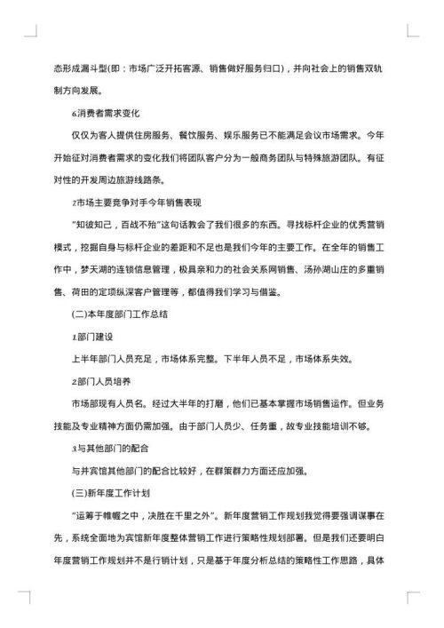 营销员职业工作总结范文