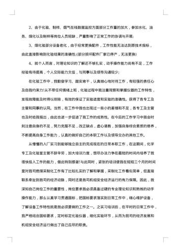 员工试用期总结