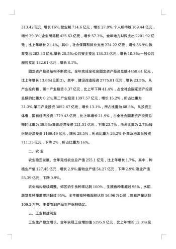 20xx年统计公报范文