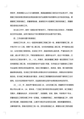 工程师专业技术工作总结