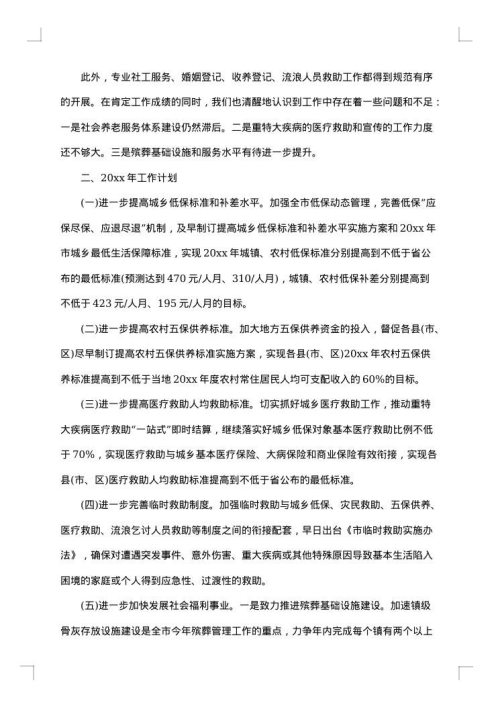 民政局个人工作总结