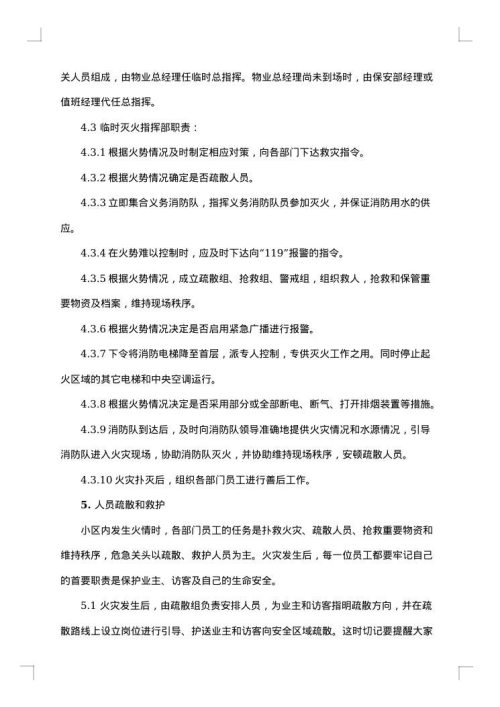 2025年消防应急预案