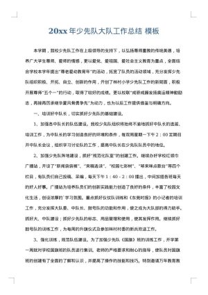 2025年少先队大队工作总结