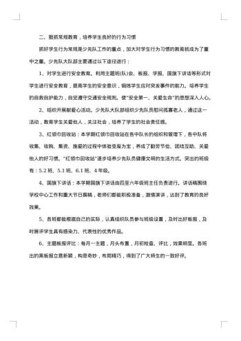 少先队活动总结范文