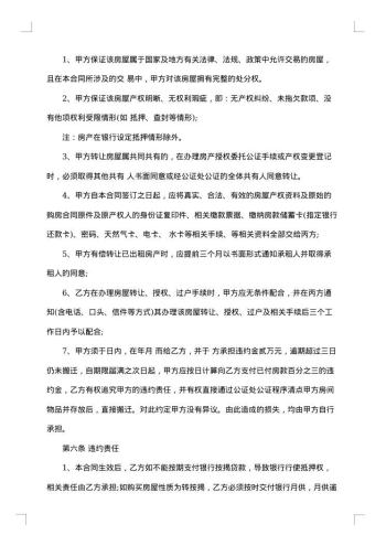 房地产转让热门合同