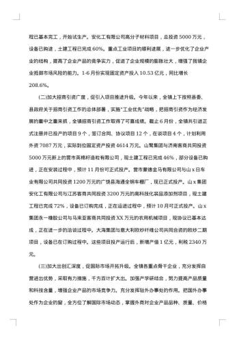 20xx年乡镇上半年工作总结