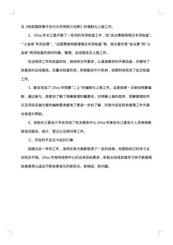 会计人员年度工作总结
