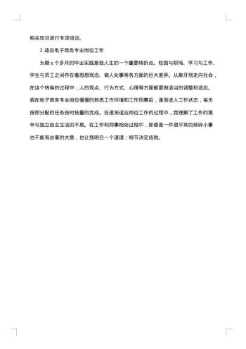 电商实践报告怎么写