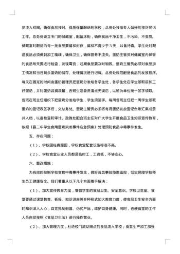 学校食堂自查整改报告