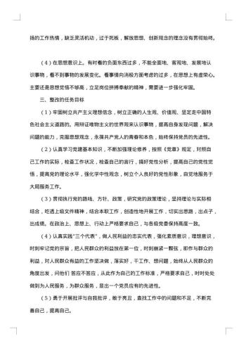 个人整改方案010