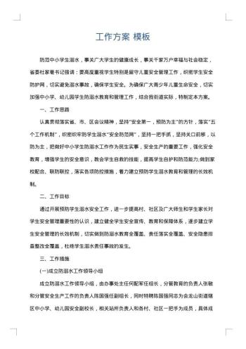 工作方案