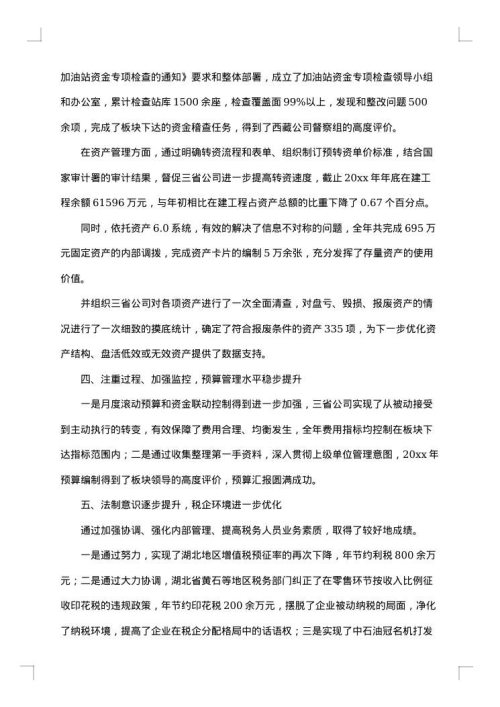 公司财务个人年度总结范文