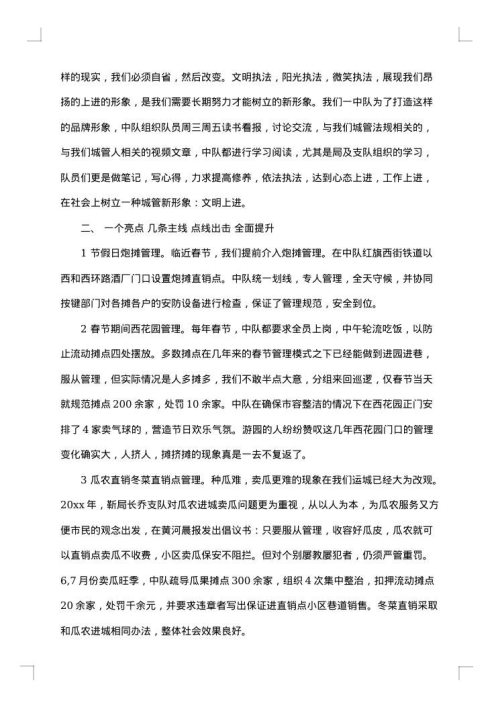 2025年城管个人总结范文