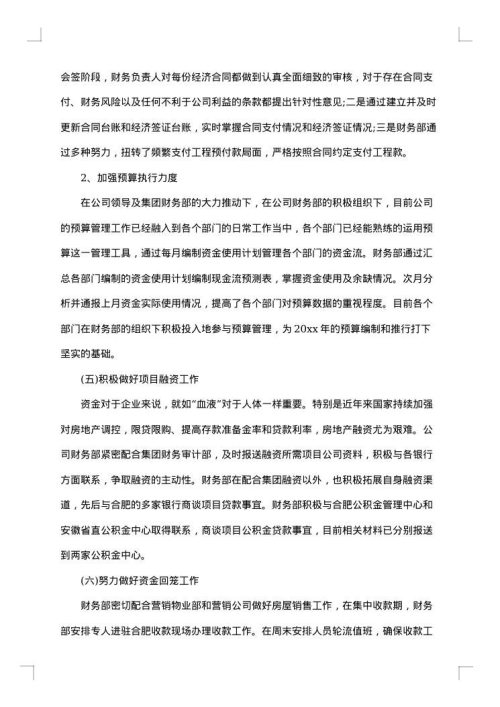 2025年财务部年度工作总结