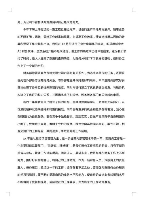2025年会计个人年终总结范文