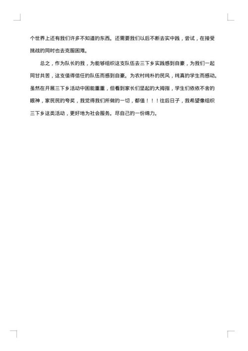2025年三下乡个人工作总结范文