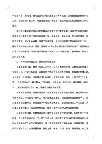 医院党建个人工作总结范文