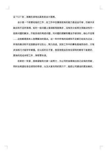 会计的年终工作总结范文