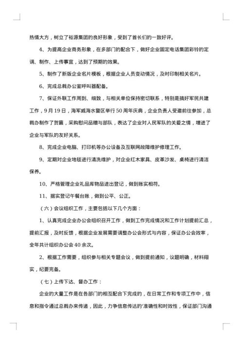 公司述职述廉报告