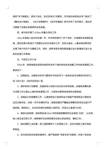 20xx年财务个人总结1700字