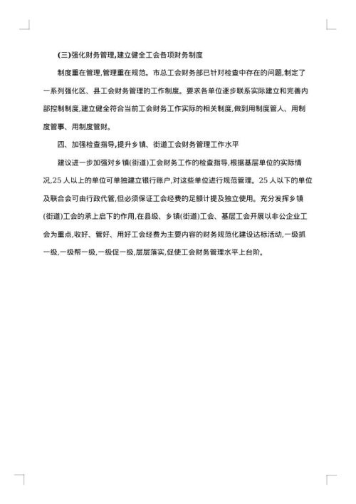 工会财务自查报告
