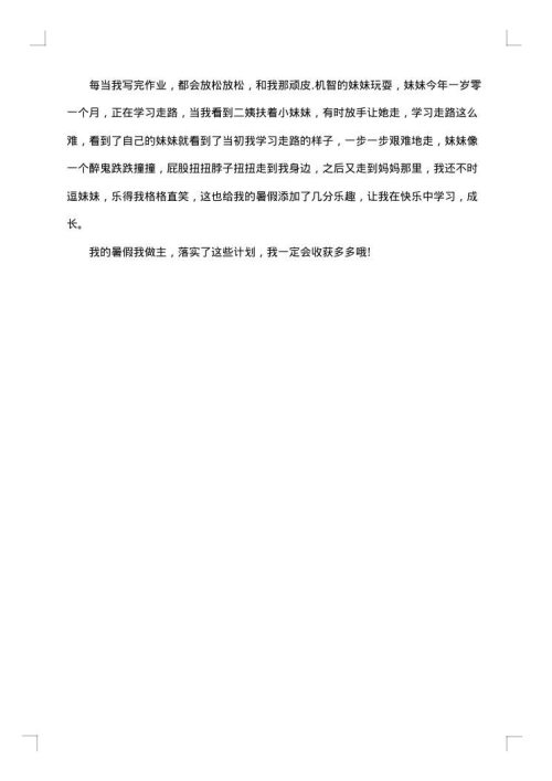 假期总结