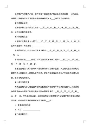房地产转让热门合同