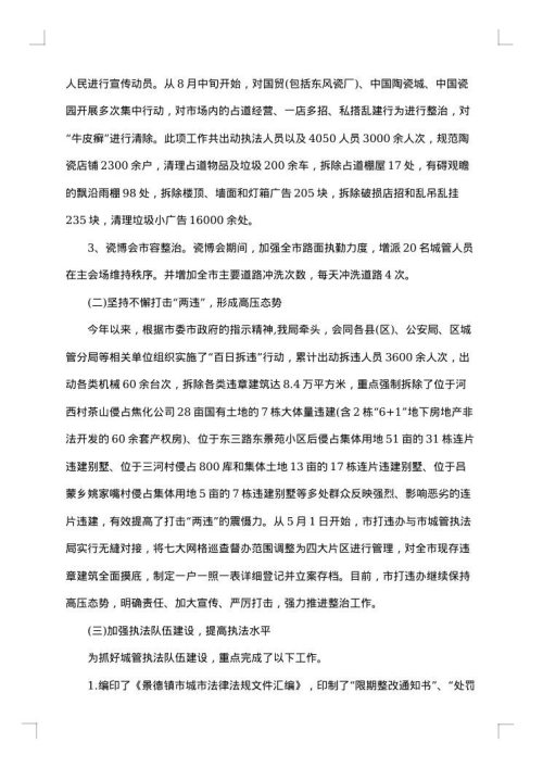 城管执法个人年终总结报告