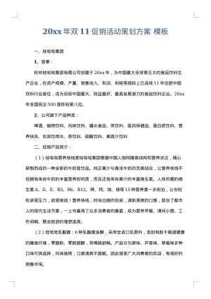 2025年双11促销活动策划方案
