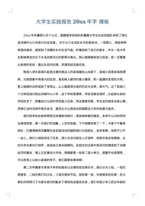 大学生实践报告2025年字