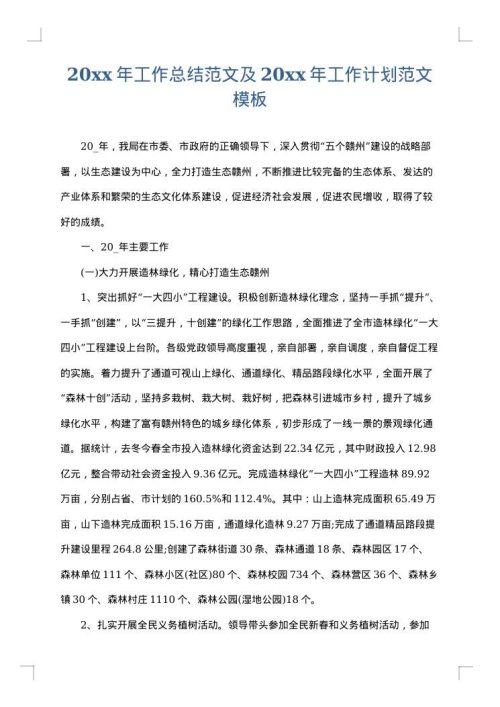 2025年工作总结范文及2025年工作计划范文