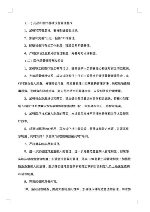 整改报告