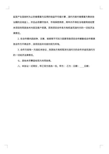 电脑软件技术开发合同